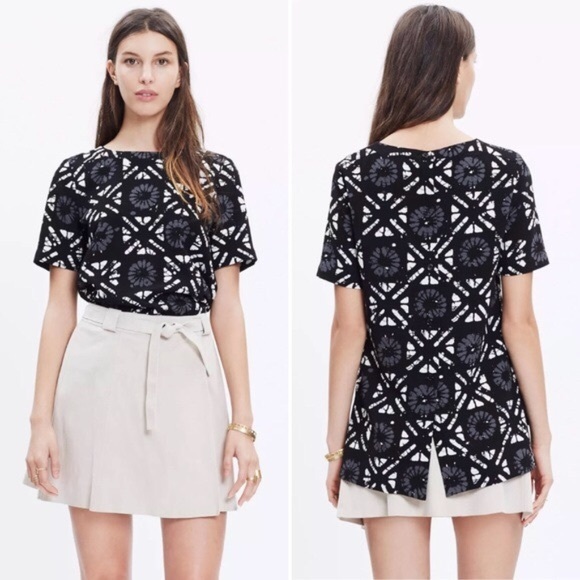 Madewell Tops - Madewell Batik Button Back Top